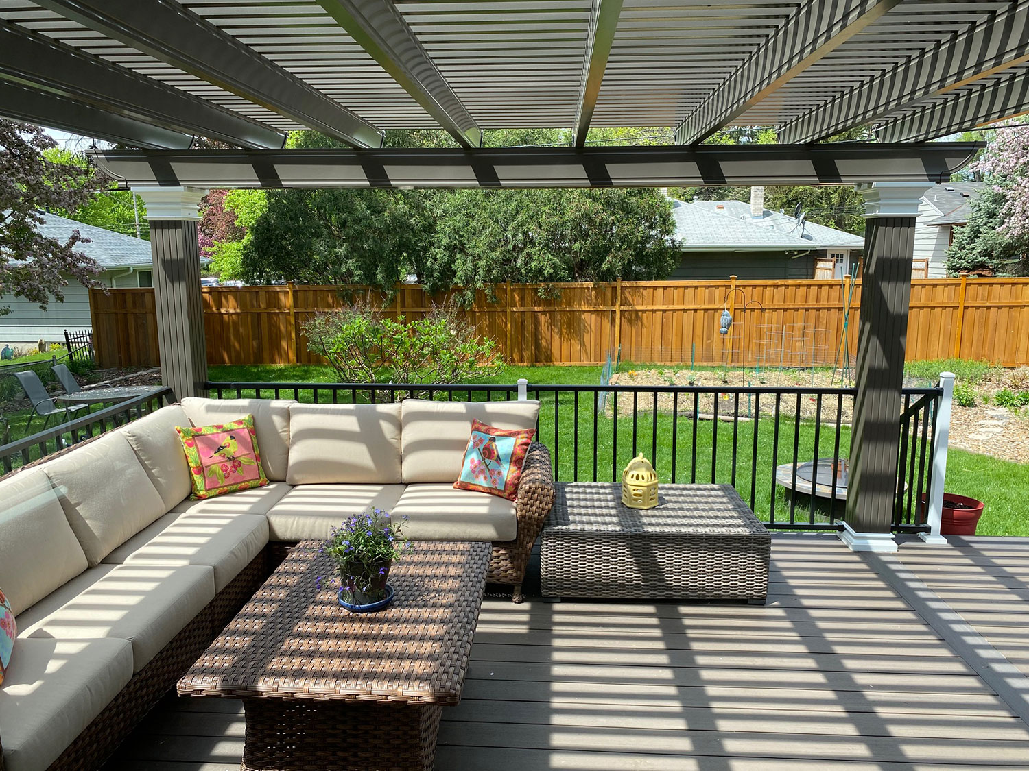 High quality deck and pergola built by Carter Custom Construction, your trusted deck & porches builder in the Twin Cities.
