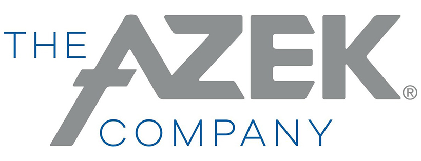 The AZEK Company logo in gray and blue.