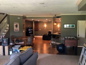 custom-basement-remodel_lakeville-mn Basement remodel with built in bar area by Carter Custom Construction