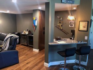 custom-basement-remodel_minneapolis-mn Basement remodel with built in bar by Carter Custom Construction