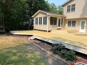 custom-built-wooden-deck_minneapolis custom built wooden deck, built by Carter Custom Construction
