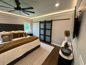 main-level-master-bedroom-remodel_oakdale modern bedroom remodel with built in lighting, by Carter Custom Construction